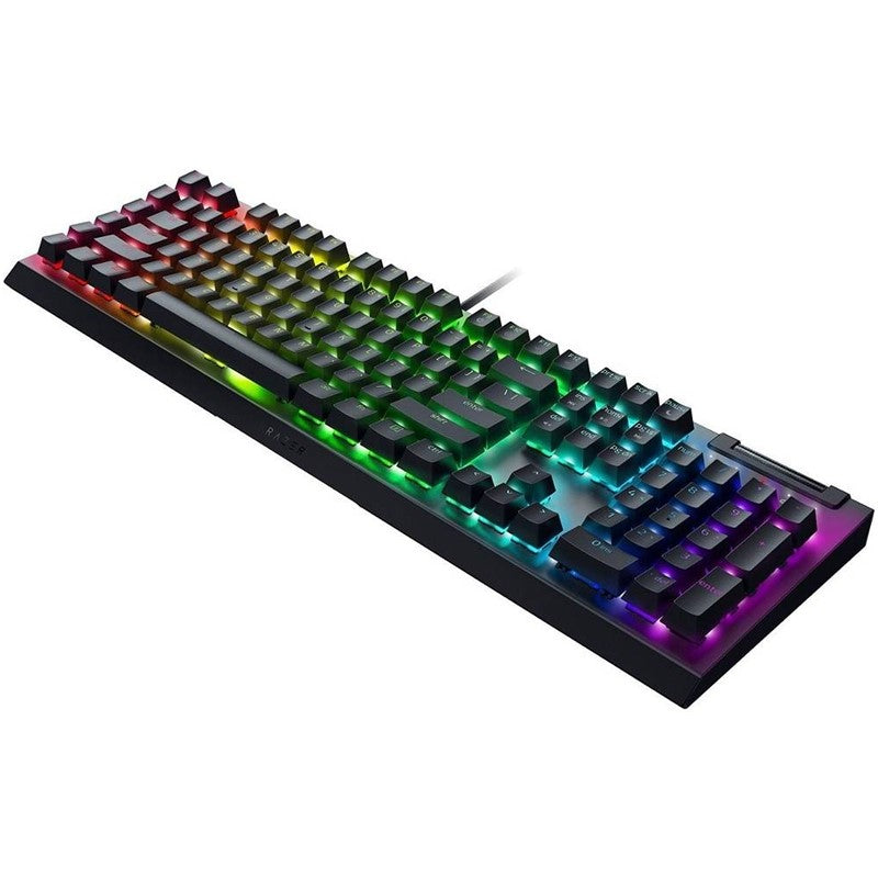Razer BlackWidow V4 X Mechanical Gaming Keyboard with Razer Chroma RGB Green Swith (Arabic Layout) - Black Razer BlackWidow V4 X Mechanical Gaming Keyboard with Razer Chroma RGB Green Swith (Arabic Layout) - Black